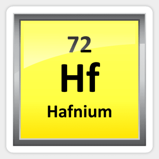 Hafnium Periodic Table Element Symbol Sticker